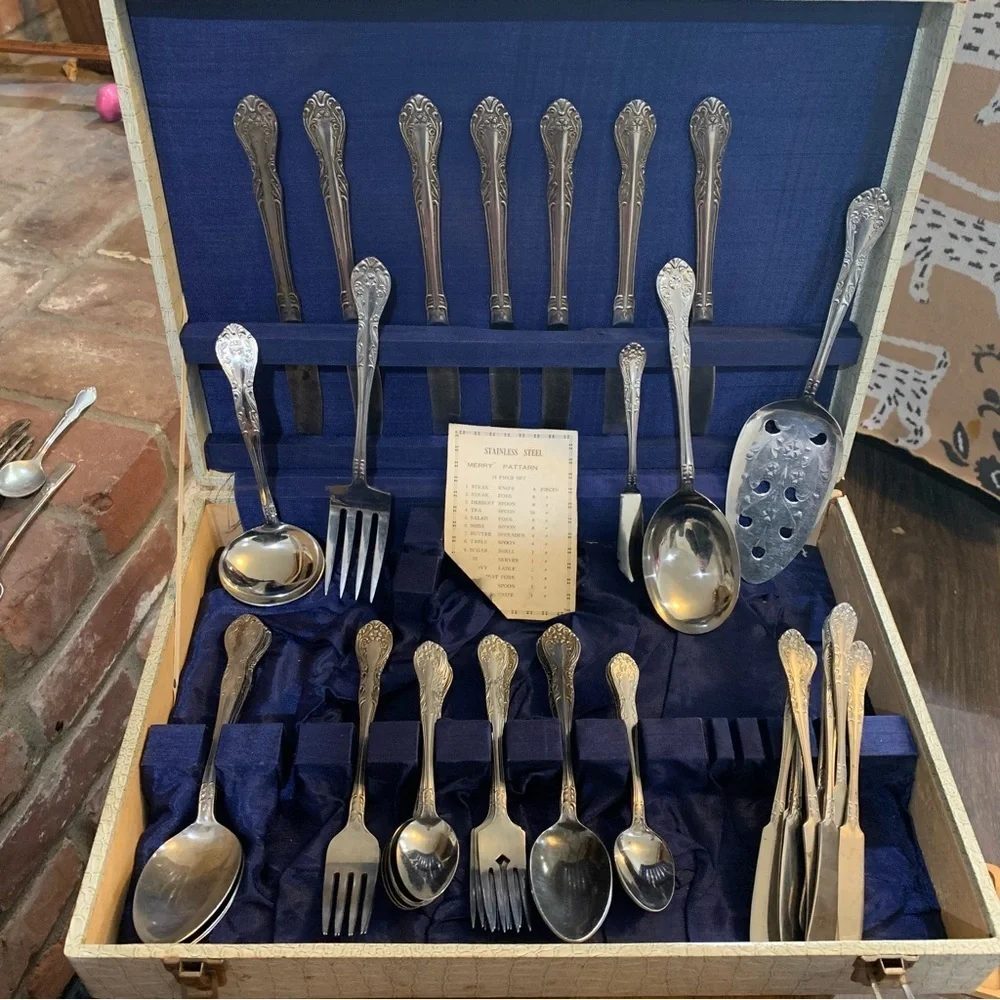 Vintage Stainless Steel Flatware Set